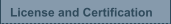License and Certification